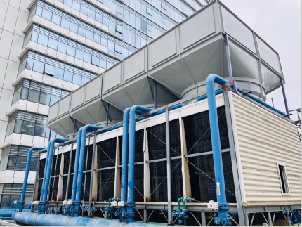 200噸橫流冷卻塔5米處測得噪音52分貝，問鼎整個行業(yè)誰能做到！